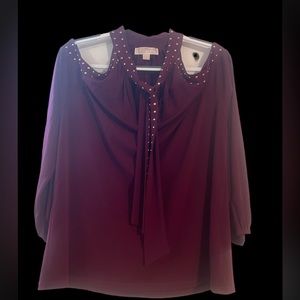 MICHAEL KORS- COLD /OPEN SHOULDERS TOP